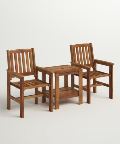 Ghayathi 3 Piece Teak Seating Patio Chair