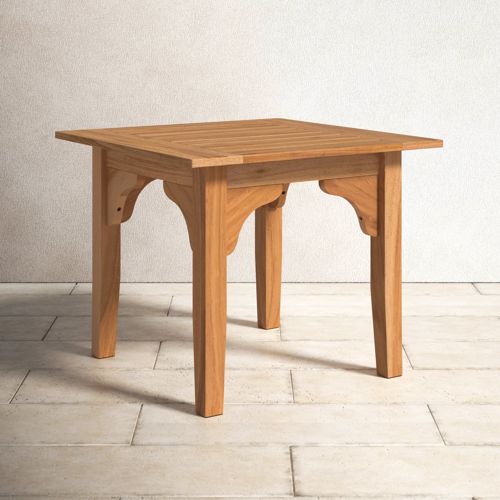 nania-kokh 2 Ruwais Teak Outdoor Side Table Natural