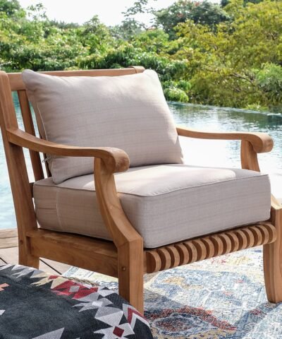 Al Quoz Teak Patio Chair with Cushions