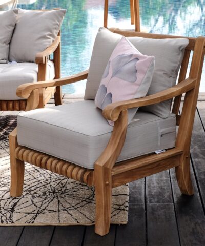 Al Quoz Teak Patio Chair with Cushions