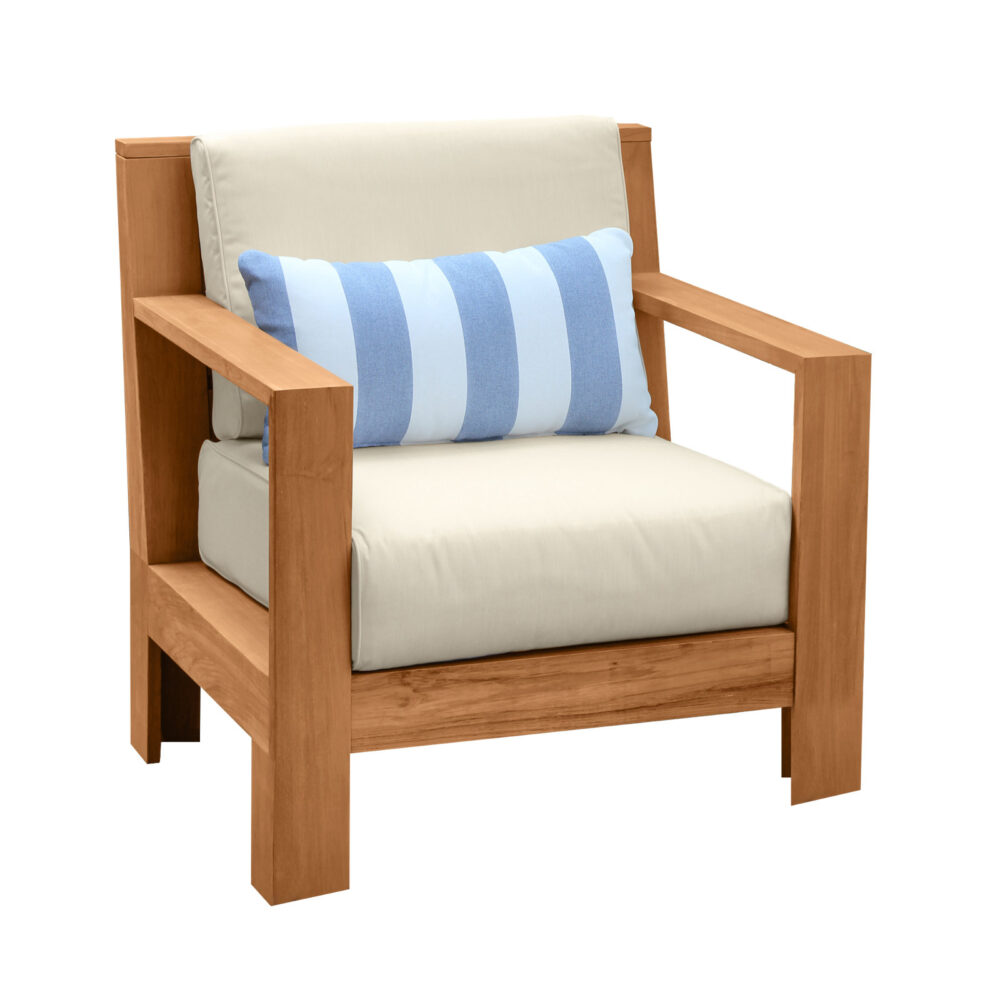 Mirbah Teak Patio Chair with Sunbrella