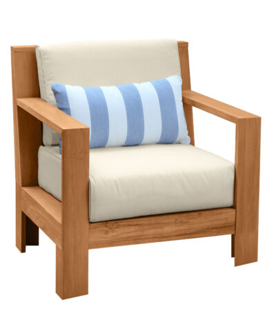 Mirbah Teak Patio Chair with Sunbrella