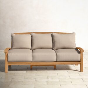 Kalba Teak Outdoor Patio Sofa 3 Seater