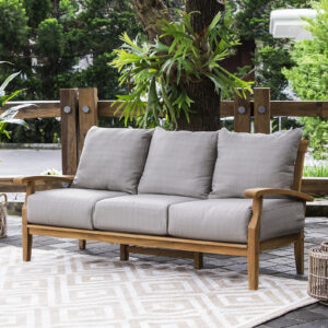 Kalba Teak Outdoor Patio Sofa 3 Seater