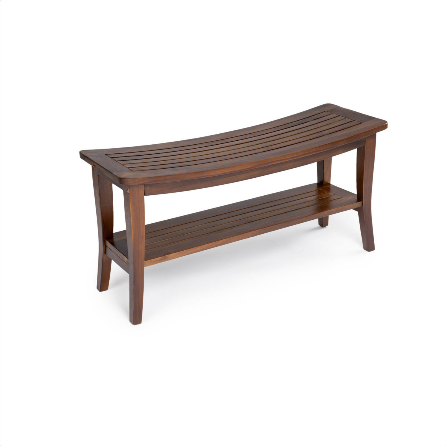 Al Ain Teak Rectangular Shower Stool Bench