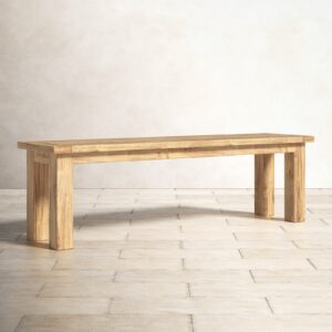 Jebel Ali Natural Teak Outdoor Bench