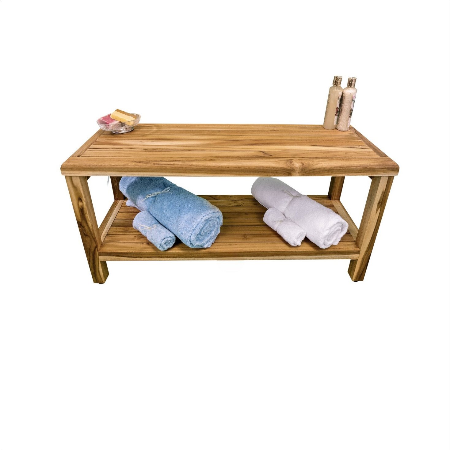 Ajman Tiered Rectangular Shower Stool Bench