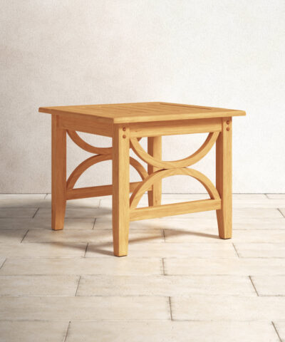 Catania Natural Teak Outdoor Side Table