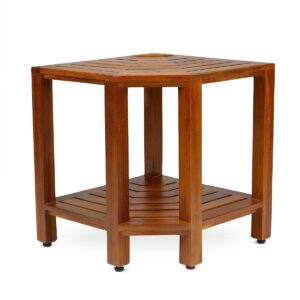 Livorno Rectangular Teak Corner Shower Bench