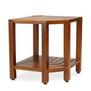 Livorno Rectangular Teak Corner Shower Bench