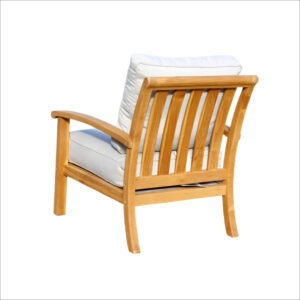 Genoa Courtyard Teak Patio Chair with Cushions