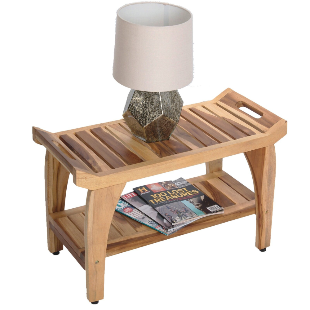 Bari Natural Teak Shower Bench