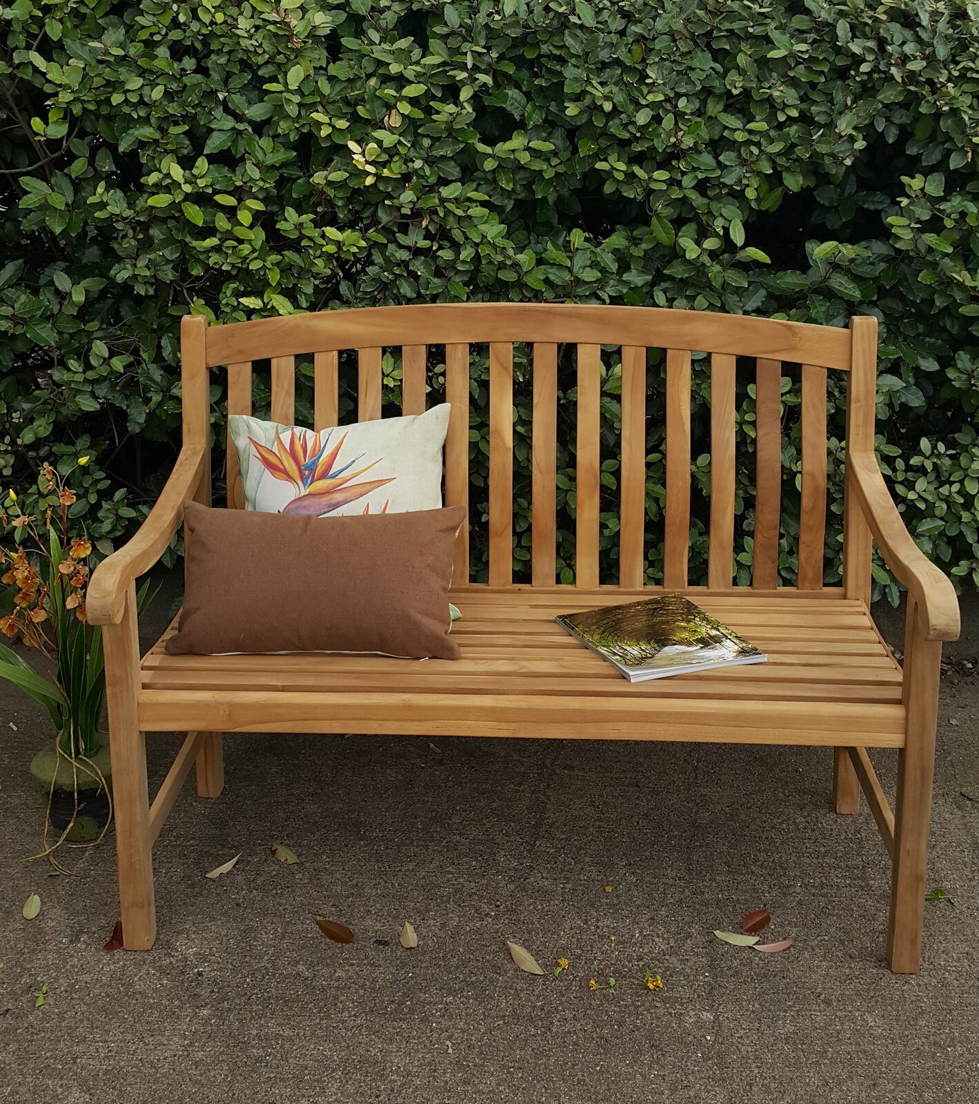 nania-kolu 3 Palermo Teak Outdoor Bench Armchair Natural