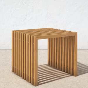 Modena Teak Outdoor Side Table Natural