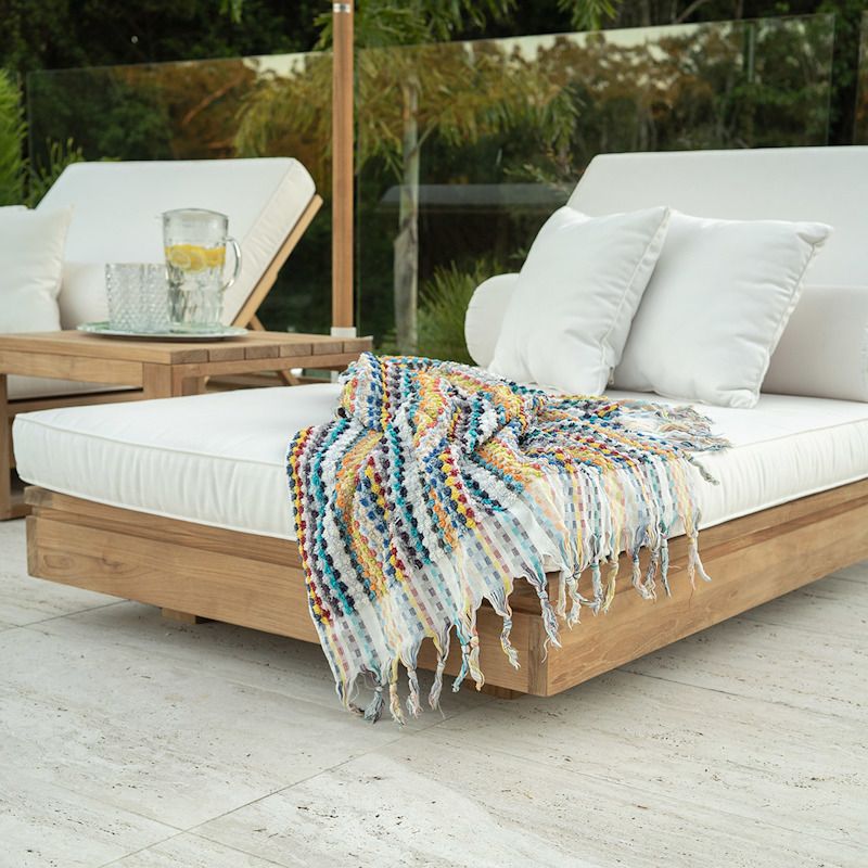 Toyonaka Teak Outdoor Sun Lounger