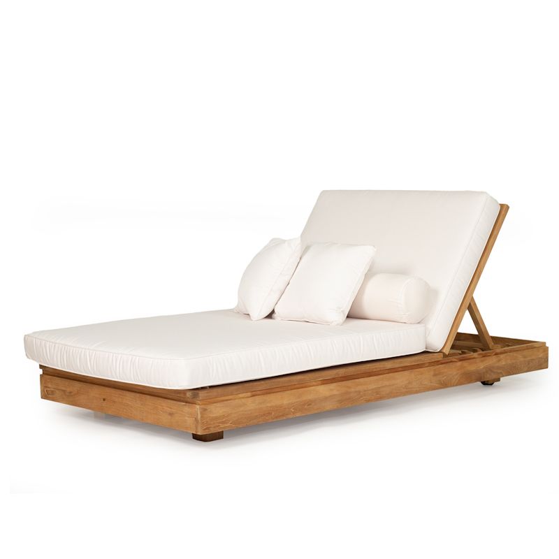 Toyonaka Teak Outdoor Sun Lounger