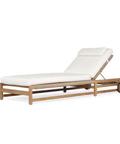 Nagano Teak Mixed Outdoor Sun Lounger