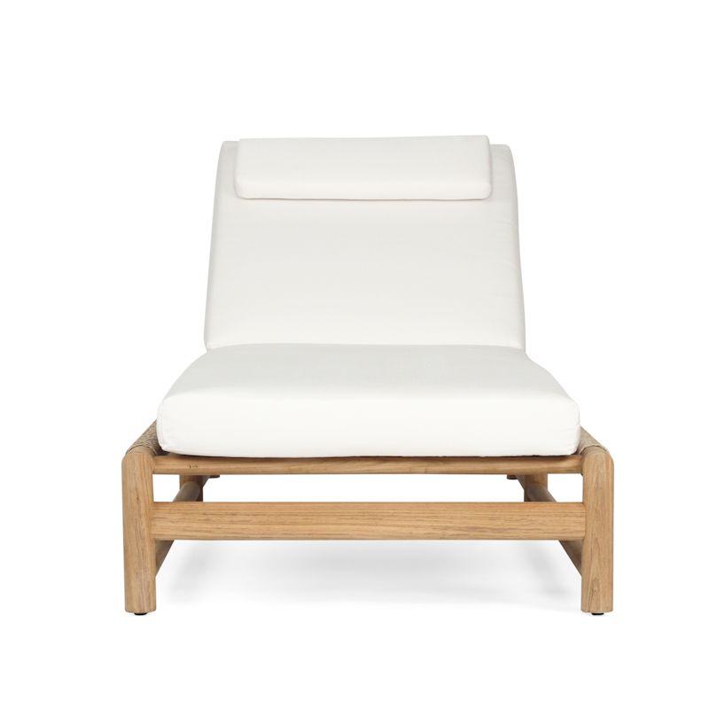 Nagano Teak Mixed Outdoor Sun Lounger