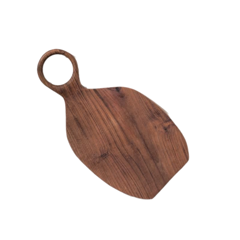 Kakogawa Large Circle Handle Teak Cheese Board Tray