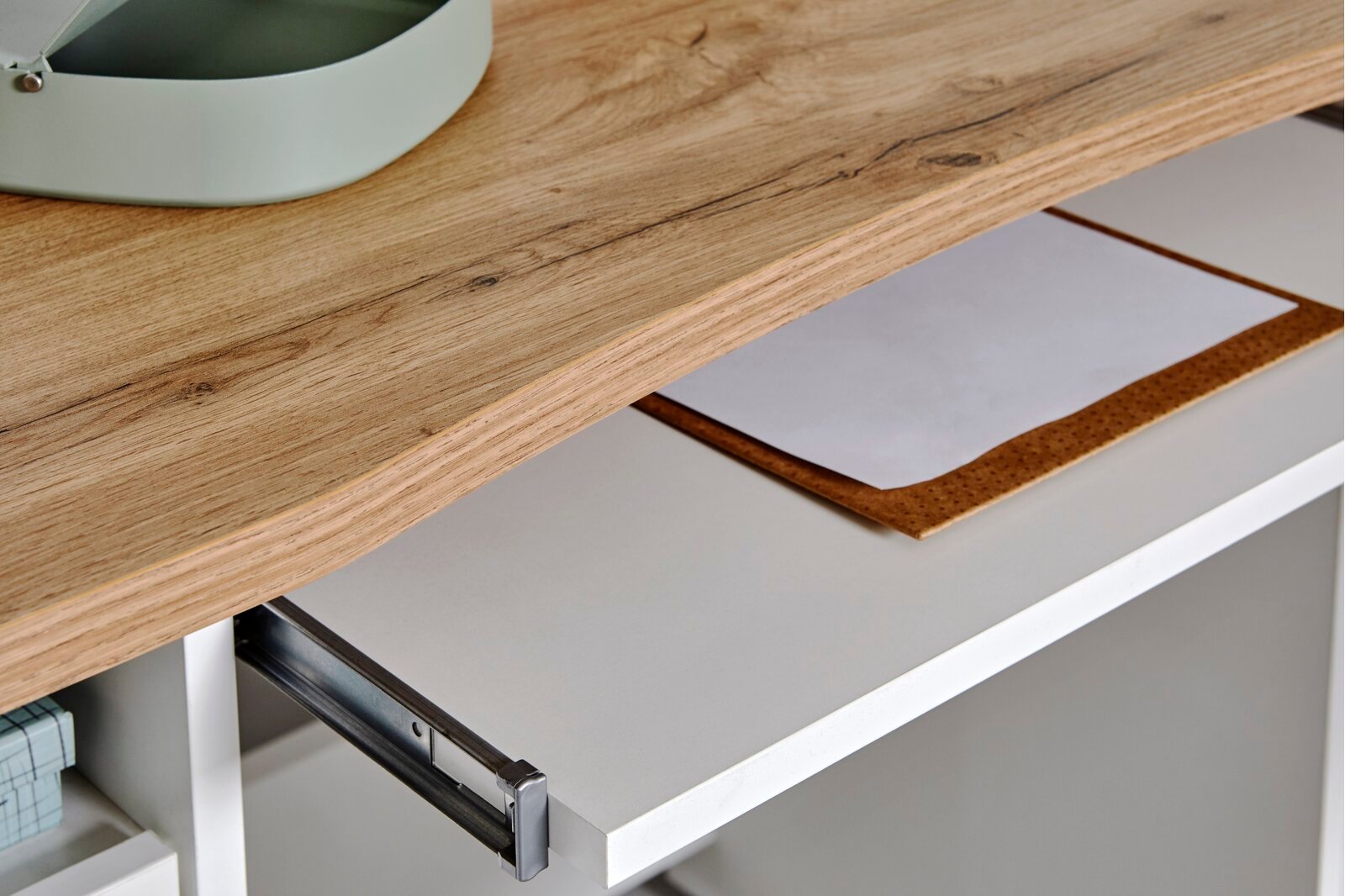 Sittard Study Desk Duco White Minimalist