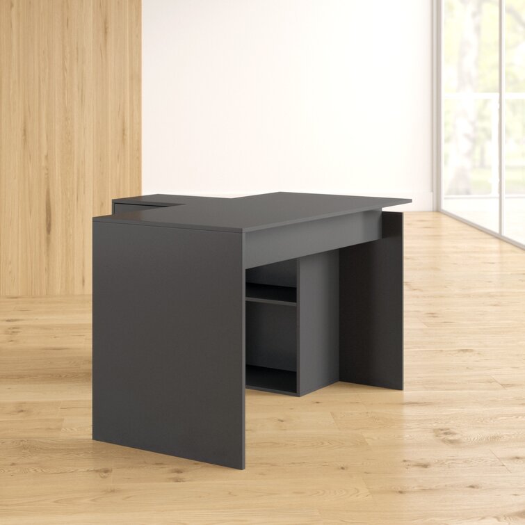 Den Bosch L-shaped Computer Desk Black