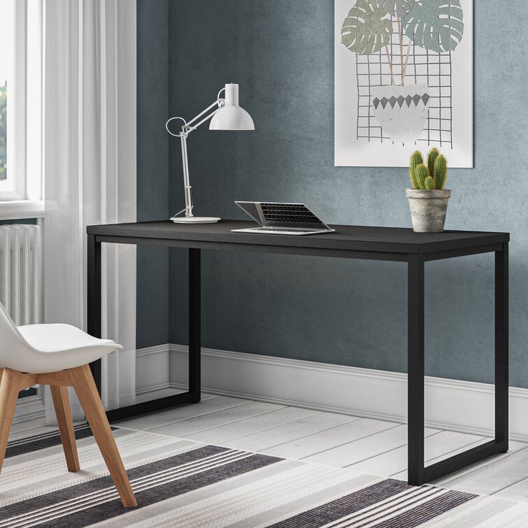 Hengelo Solid Steel Office Desk Black