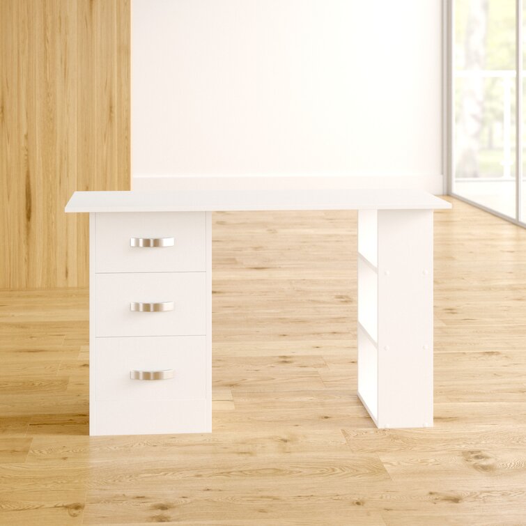 Gouda Solid Wood Study Desk Duco White