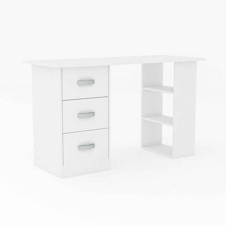 Gouda Solid Wood Study Desk Duco White