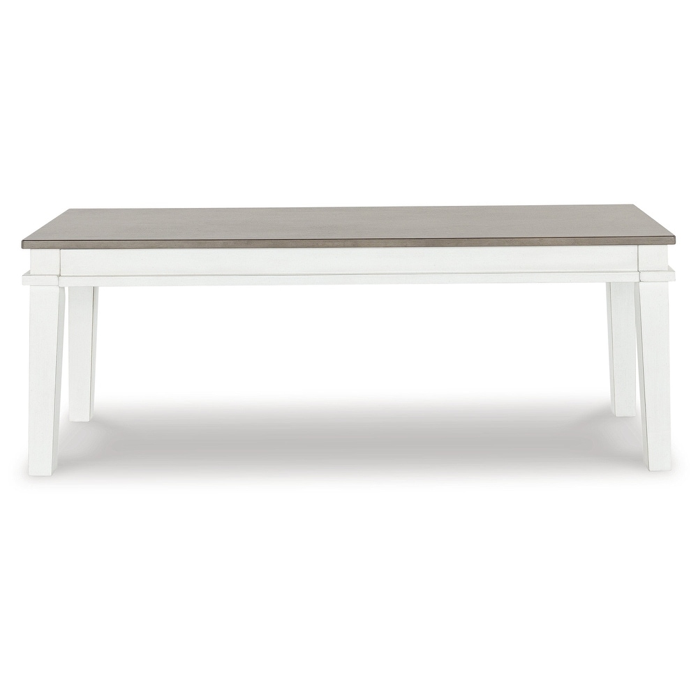 Zwolle White Duco Minimalist Dining Bench