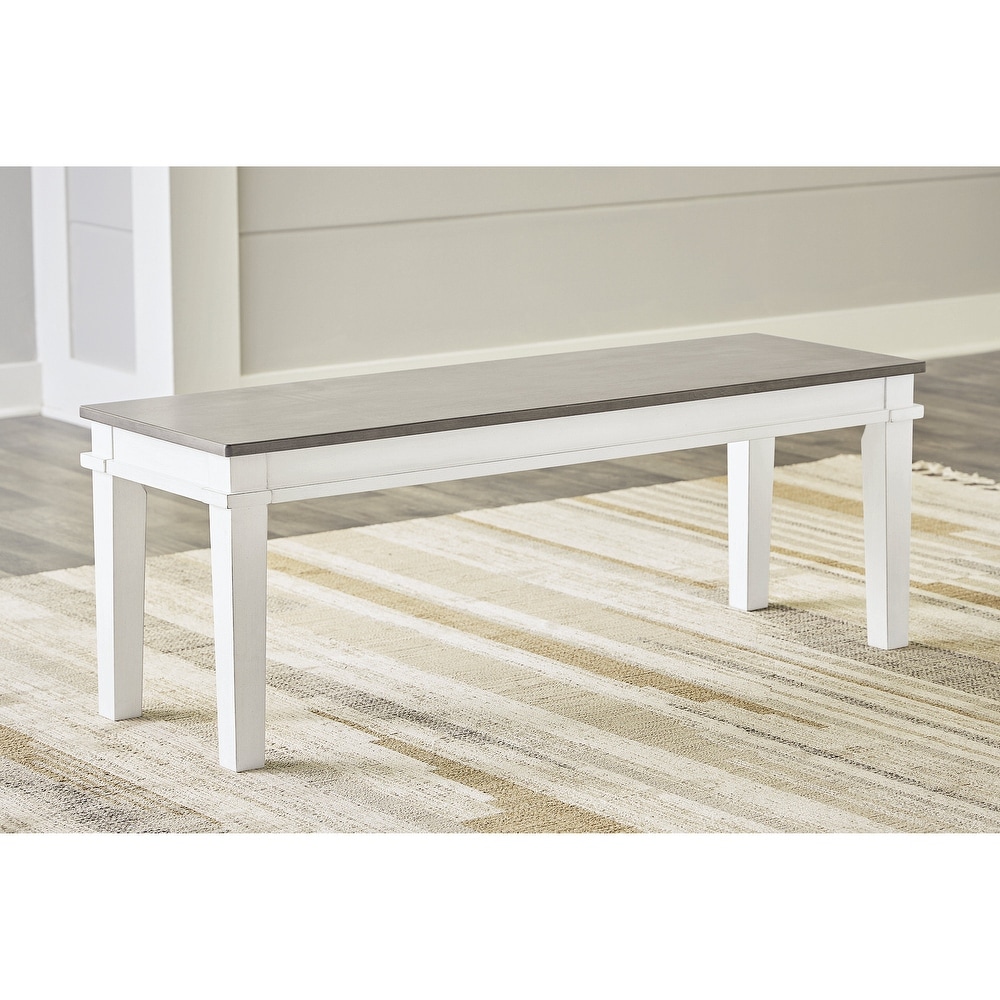 Zwolle White Duco Minimalist Dining Bench