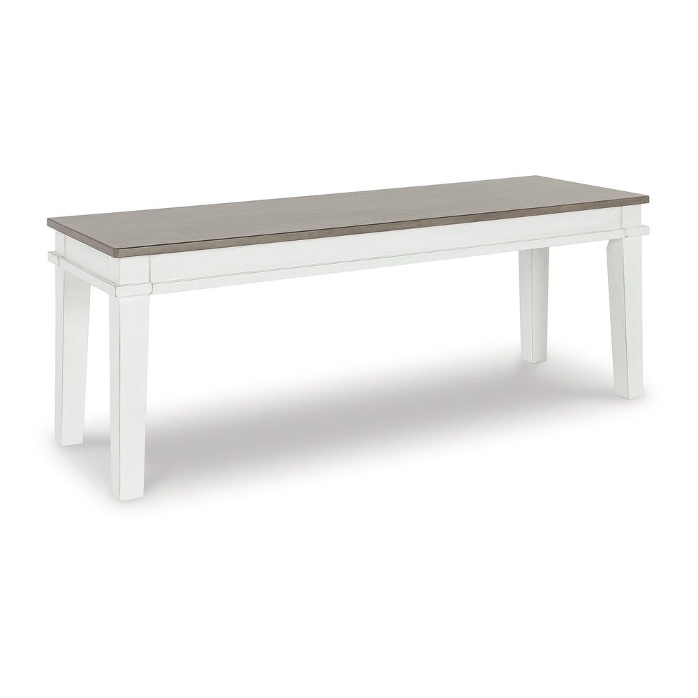 Zwolle White Duco Minimalist Dining Bench