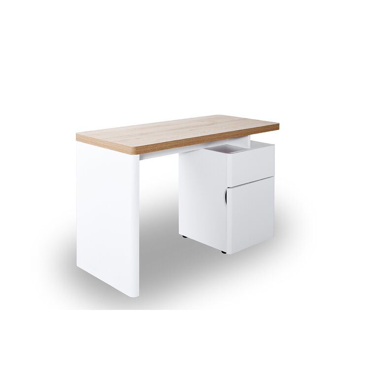 Purmerend Minimalist Study Desk With 2 Drawer