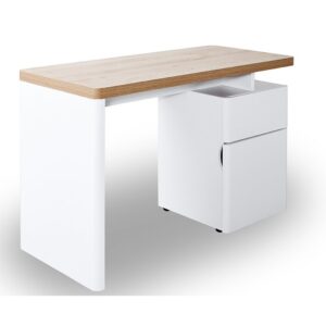 Purmerend Minimalist Study Desk With 2 Drawer