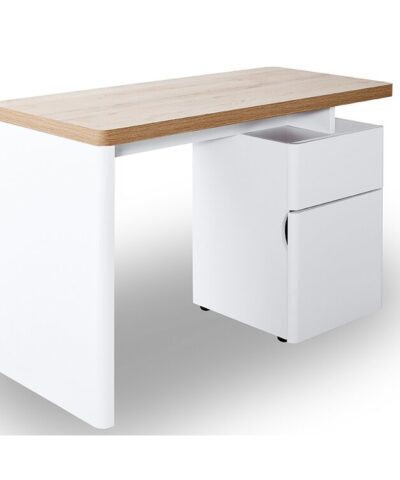 Purmerend Minimalist Study Desk With 2 Drawer