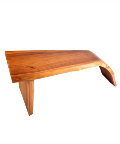 Reims Rennes Teak Solid Water Fall Edge Slab Table