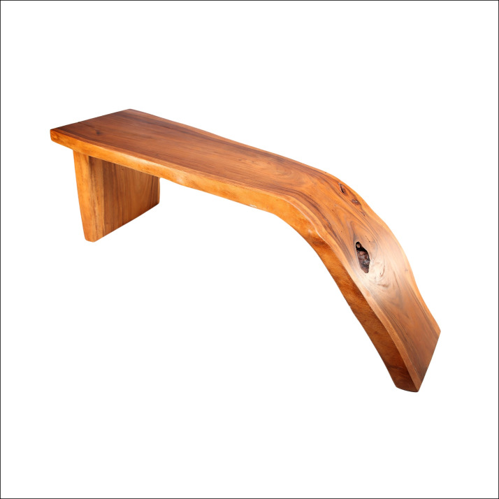 Reims Rennes Teak Solid Water Fall Edge Slab Table