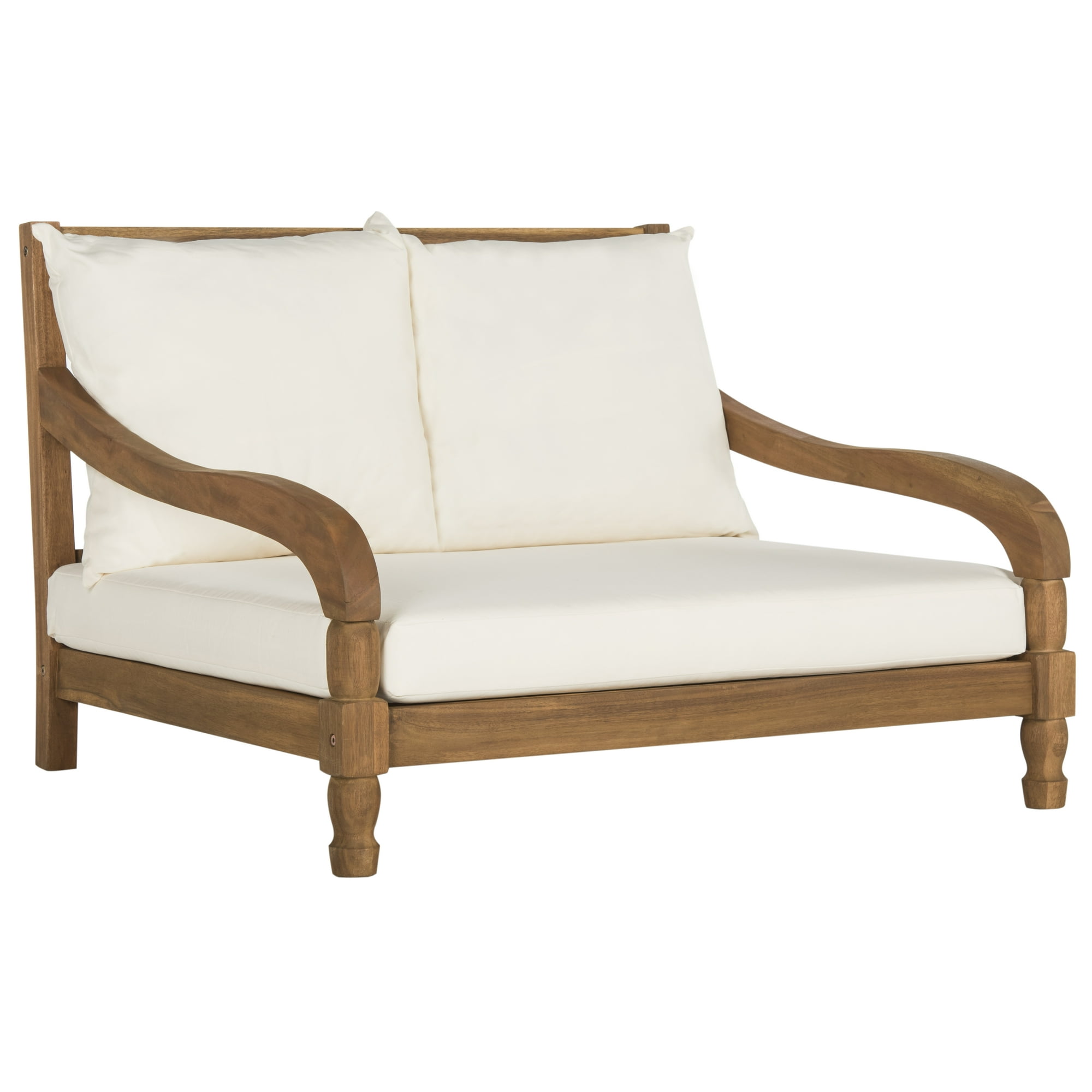 Saint-Quentin Outdoor Contemporary Lounger with Cushion