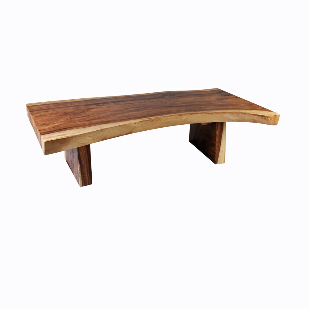 Bordeaux Teak Solid Rectangular Slab Table