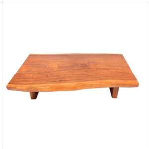 Lille Teak Solid Slab Table Short Leg