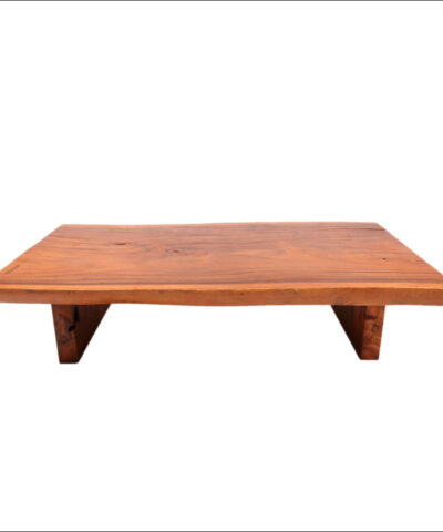 Lille Teak Solid Slab Table Short Leg