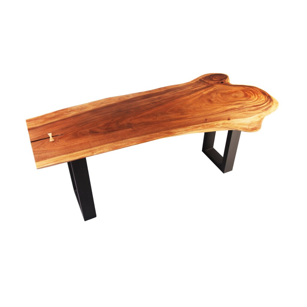 Toulouse Teak Solid Console Slab Table