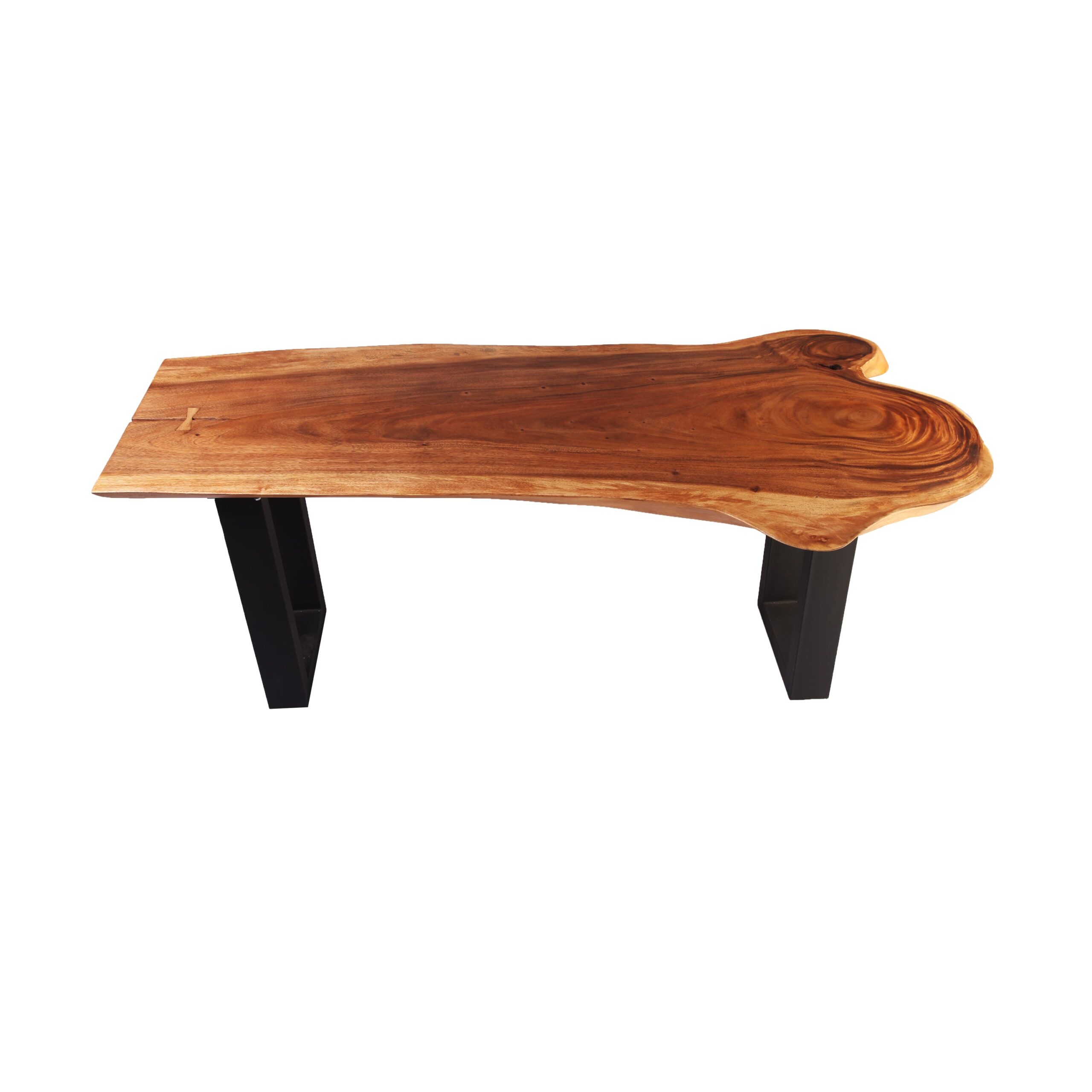 Toulouse Teak Solid Console Slab Table