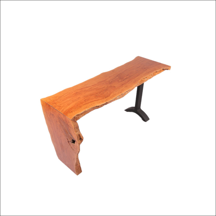 Nice Teak Solid Water Fall Console Table