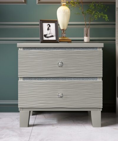 Enschede Green Beautiful Nightstand with Jewels