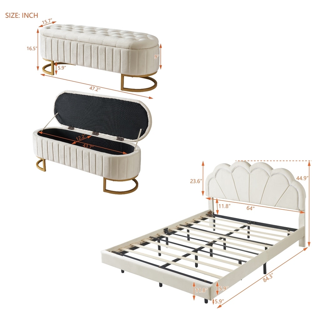 Utrecht Beautiful Queen Size Bedroom Set