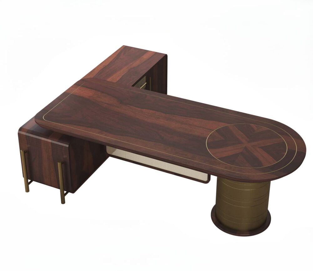 Higashihiroshima Teak Office Table luxury