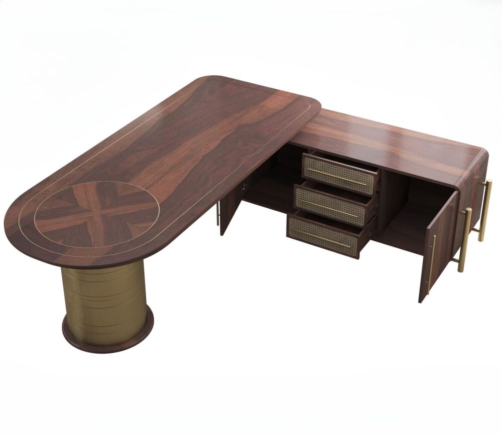 Higashihiroshima Teak Office Table luxury