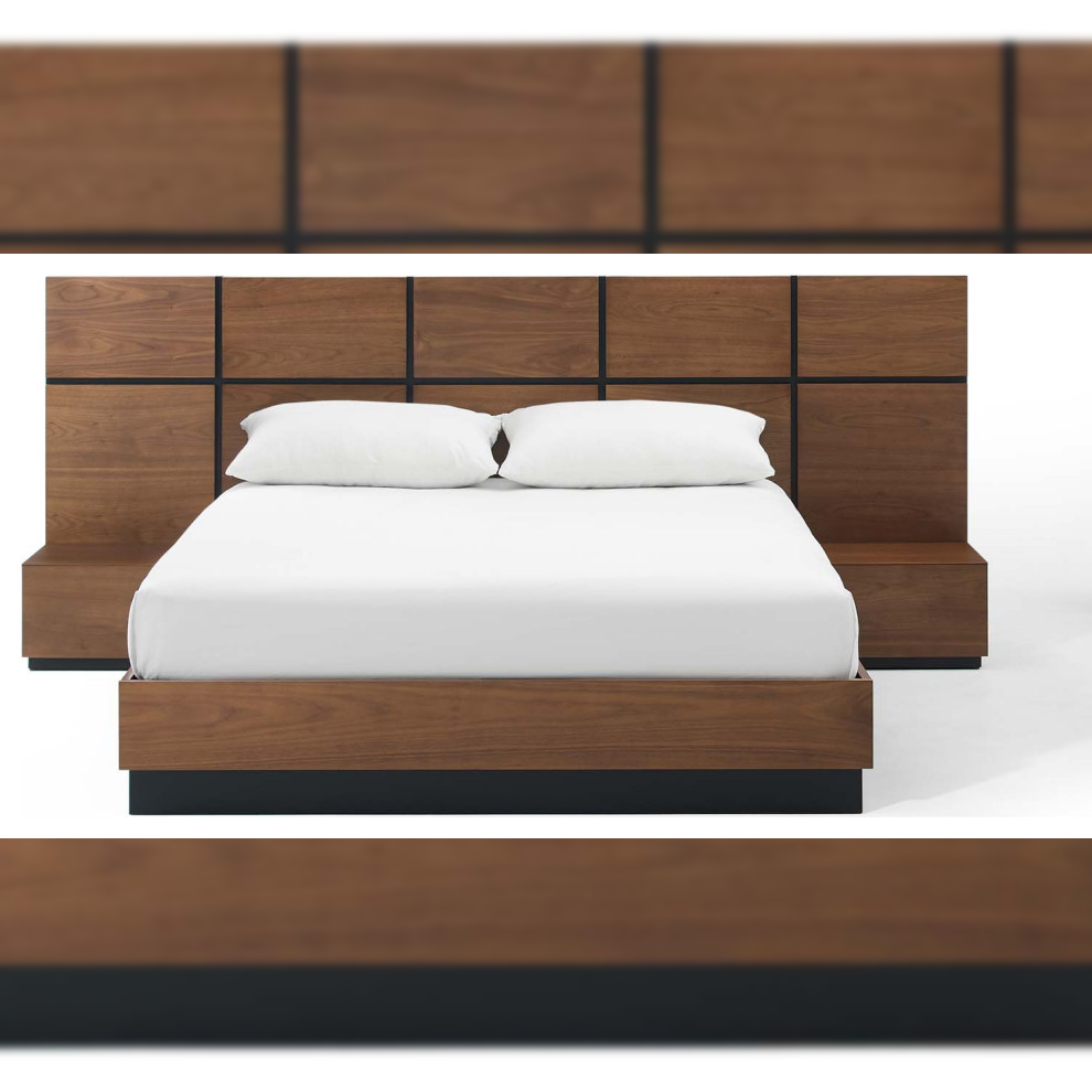 Amsterdam 3 Piece Wood Bedroom Set wiht 3 Drawer