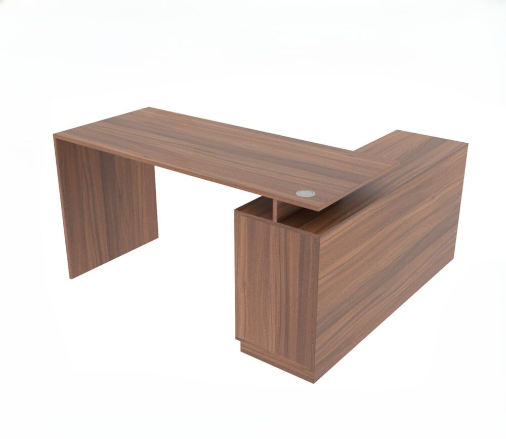 Hiratsuka Teak Executive Table with 3 Drawers