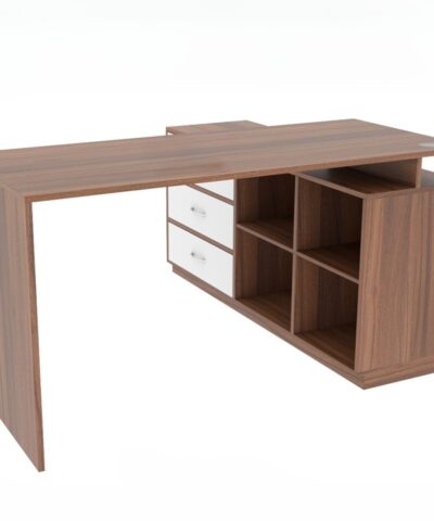 Hiratsuka Teak Executive Table with 3 Drawers